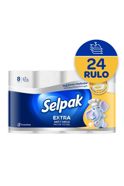 Selpak ® Extra Yağ Emici Havlu 24'lü ürün görseli 1