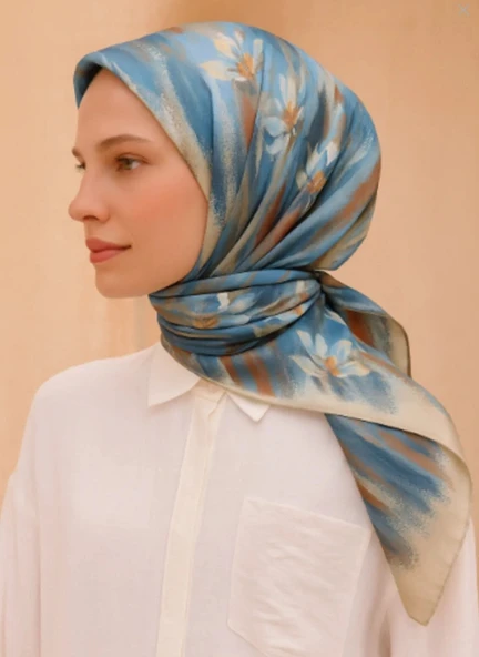 BELLİ TWİLL İPEK EŞARP 25KA4217-83 ürün görseli 1