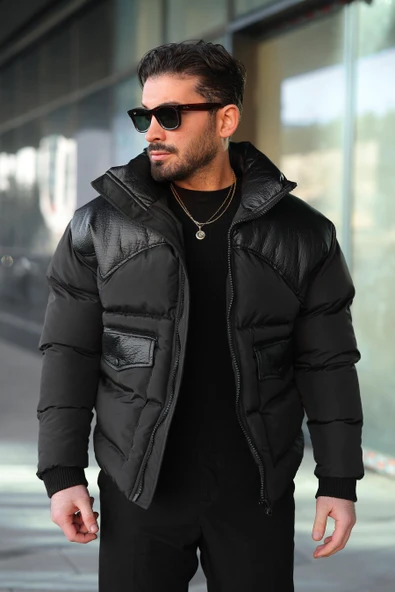 ERKEK ROBALI TORBA CEPLİ MONT ürün görseli 1