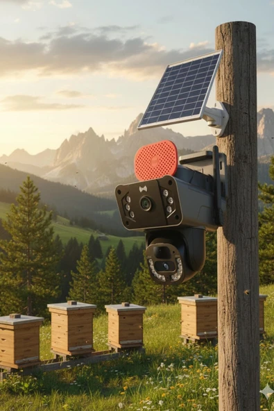 Okam Pro O-kam-3815E | 4G Destekli, Çift Lensli 6MP Güneş Enerjili PTZ Dış Mekan Kamera - Resim 4