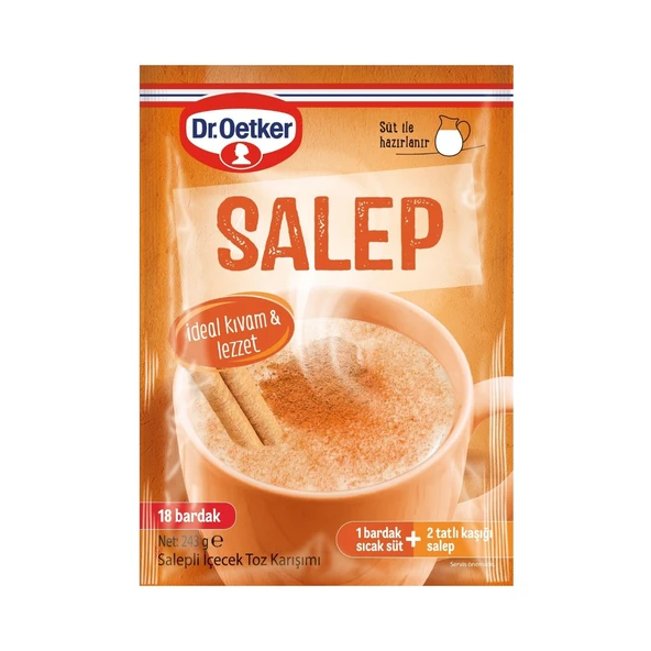 Dr. Oetker Salep 243 gr (18 Bardak) x 3 Adet - Resim 2