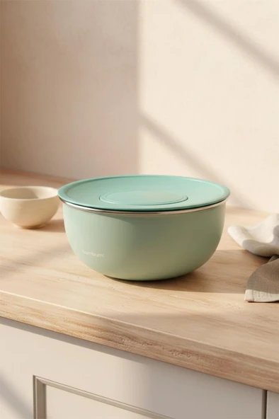 Bambum Nostalji - Karıştırma Kabı Açık Yeşil 24 Cm ürün görseli 1