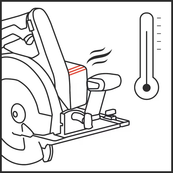 WÜRTH Akülü Dairesel Testere AHKS 18-68 Compact - Bataryasız, Güçlü ve Dayanıklı - Resim 5