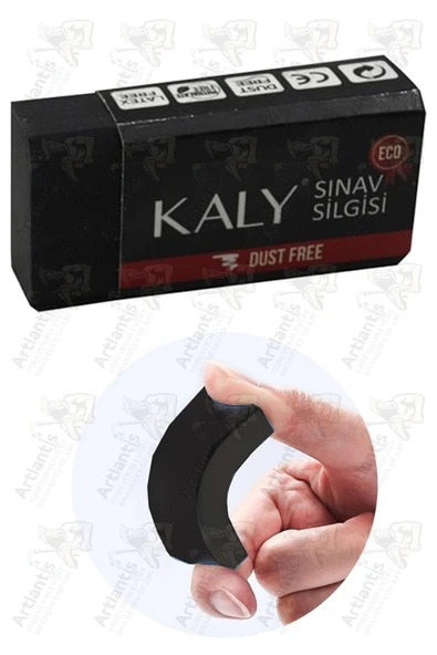 Sınav Silgisi Siyah Silgi Orta Boy 2 Adet Silka Kaly Yumuşak Sınav Silgisi Ufalanmayan Okul Büro - Resim 3