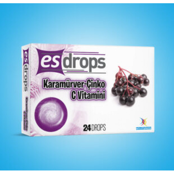 Esdrops Karamürver - Çinko C Vitamin Pastil