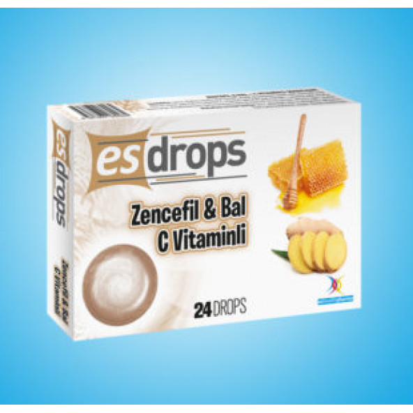 Esdrops Zencefil & Bal ve C Vitamini Pastil