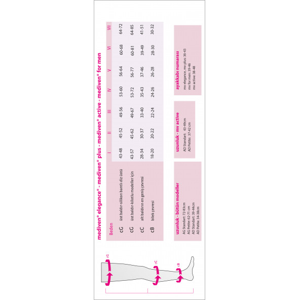Mediven Medi Elegance Diz Altı Varis Çorabı / Ccl1 Düşük Basınç / Siyah Renk / Burnu Kapalı - 2