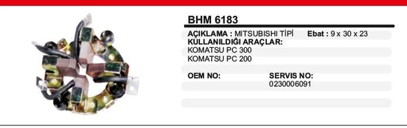 DODO KÖMÜR YUVASI KOMATSU PC-300 MITSUBISHI TİP ürün görseli 1