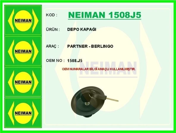 NEIMAN DEPO KAPAĞI PEUGEOT PARTNER / CITROEN BERLINGO ürün görseli 1