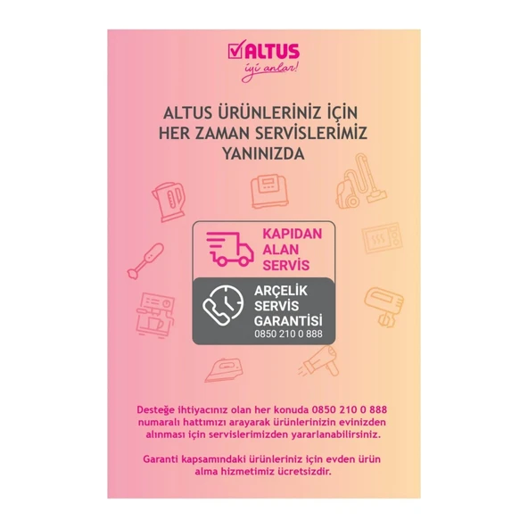 Altus AL 3265 Chopper Doğrayıcı 4 Bıçaklı - Resim 5