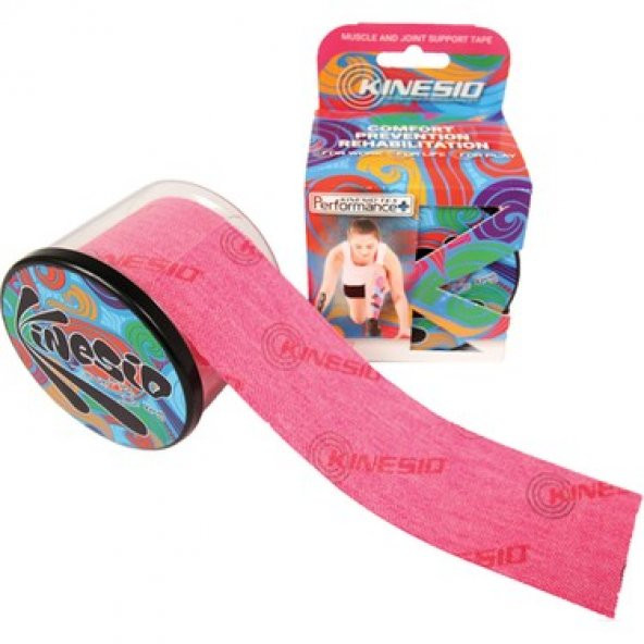 Kinesio Tape Tex Performance + 5 cm x 5 m Logolu Band KIRMIZI