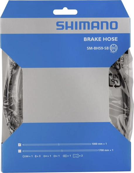 Shimano SM-BH59-SB Arka Hidrolik Fren Kablo Banjo Seti 1700mm ISMBH59SBL170 - Resim 3
