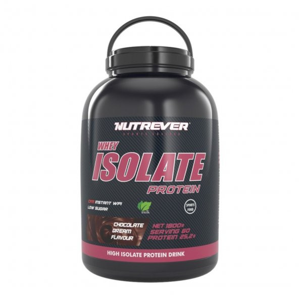 Nutrever Whey Isolate Protein 1800 gr - Çikolata