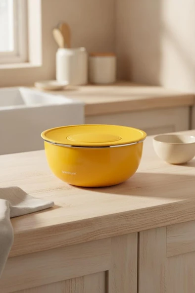 Bambum Nostalji - Karıştırma Kabı Hardal 24 Cm ürün görseli 1