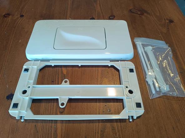 VİTRA GÖMME REZERVUAR BÜYÜK KUMANDA PANELİ BEYAZ 790-5000 - Resim 3