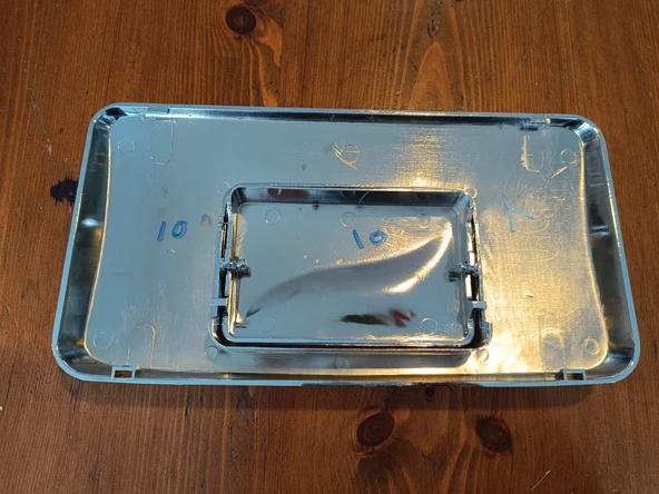 VİTRA GÖMME REZERVUAR BÜYÜK KUMANDA PANELİ PARLAK KROM 790-5080 - Resim 2