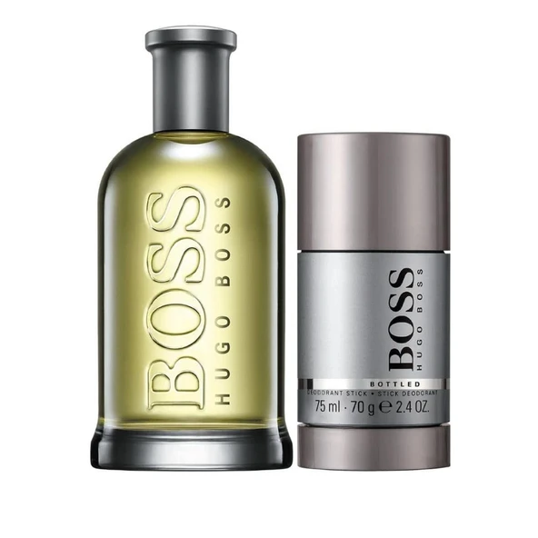 Hugo Boss Bottled EDT 200 ml + Deo Stick 75 ml Erkek Parfüm Seti - Resim 2