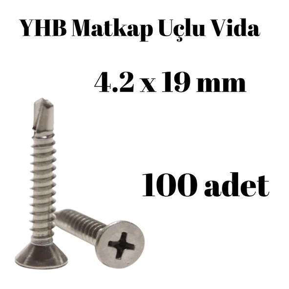 Matkap Uçlu Vida YHB 4,2x19 100'lü Paket ürün görseli 1
