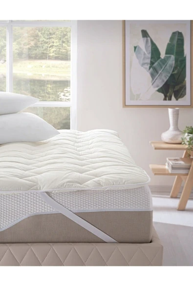 Anadolu %80 Yün Dolgulu Uyku Pedi Lastikli Yıkanabilir Yüksekdolgu - Resim 2