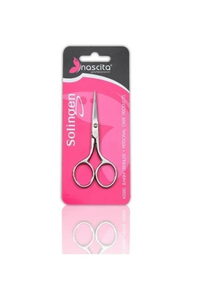 nascita Paslanmaz Çelik Kaş Makası Bıyık Makası ürün görseli 1