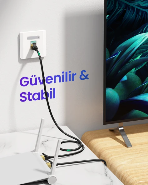 UGREEN CAT7 F/FTP Ethernet Kablosu, 1 Metre, 11268 - Resim 6