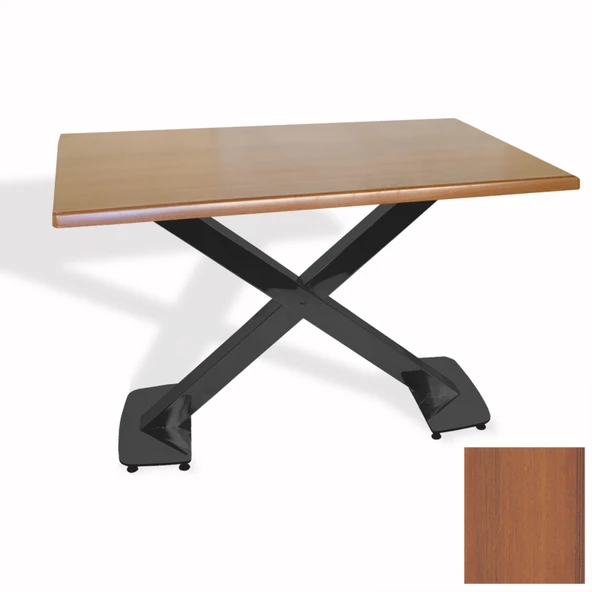 İks Masa ESB (80x120 - Werzalit, Allzalit yada Wermodin Tabla) - Koyu Ahşap ürün görseli 1