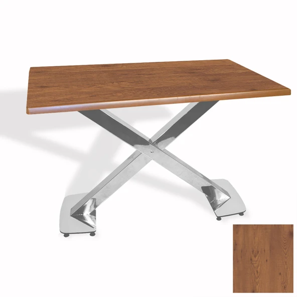 İks Masa Kromnikel (80x140 - Werzalit, Allzalit yada Wermodin Tabla) - Novagento ürün görseli 1