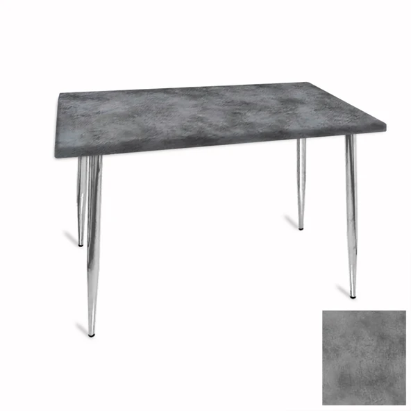 Manolya Mutfak Masası 80x120 Kromnikel (Werzalit, Wermodin ve Allzalit Tabla) - Copperfield ürün görseli 1