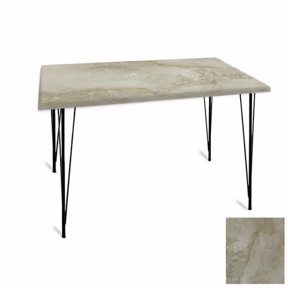 Premıum Mutfak Masası 70x120 ESB (Werzalit, Wermodin ve Allzalit Tabla) - Irony ürün görseli 1