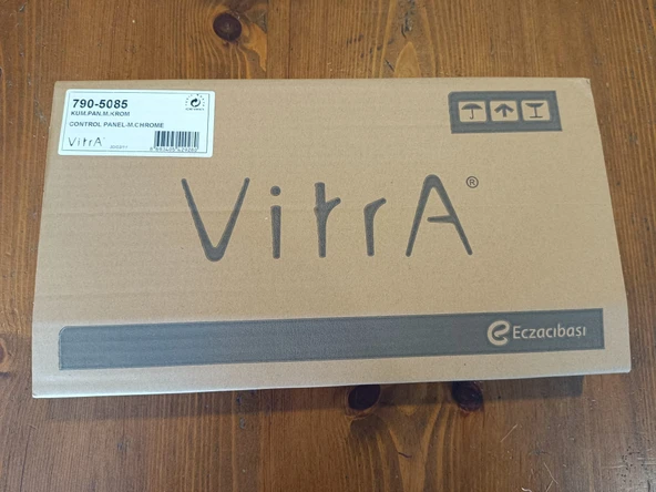 VİTRA GÖMME REZERVUAR BÜYÜK KUMANDA PANELİ MAT KROM 790-5085 - Resim 4