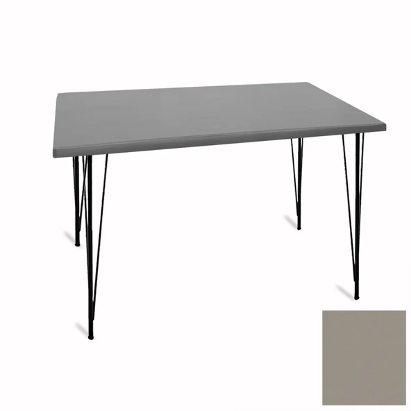 Premıum Mutfak Masası 70x120 ESB (Werzalit, Wermodin ve Allzalit Tabla) - Koyu Gri ürün görseli 1