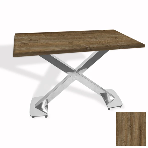 İks Masa Kromnikel (80x120 - Werzalit, Allzalit yada Wermodin Tabla) - Canyon Hidalgo ürün görseli 1