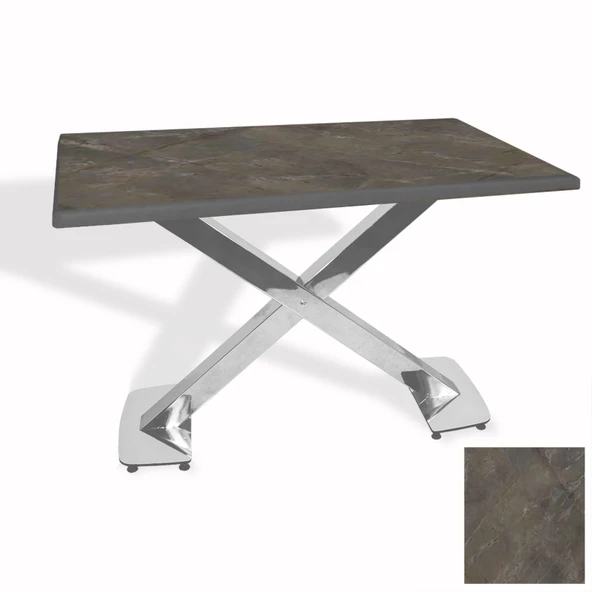 İks Masa Kromnikel (80x120 - Werzalit, Allzalit yada Wermodin Tabla) - Halong ürün görseli 1
