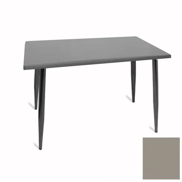 Manolya Mutfak Masası 80x120 ESB (Werzalit, Wermodin ve Allzalit Tabla) - Koyu Gri ürün görseli 1