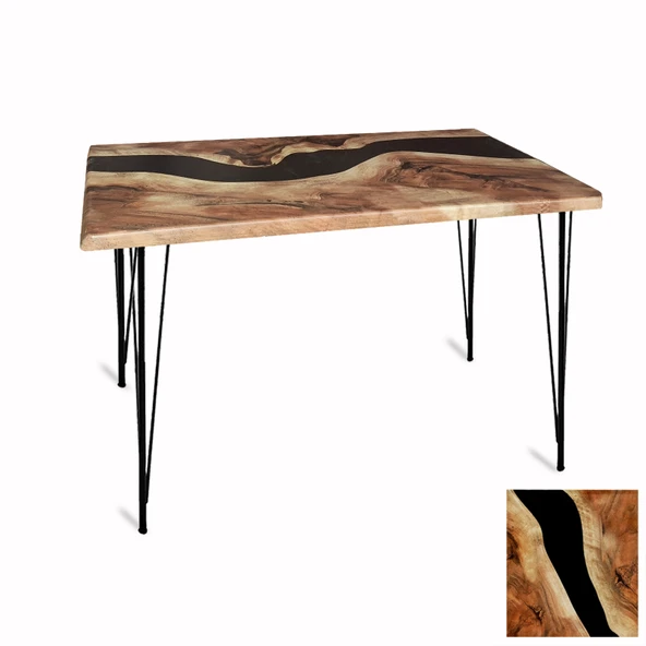 Premıum Mutfak Masası 70x120 ESB (Werzalit, Wermodin ve Allzalit Tabla) - Epoxy ürün görseli 1