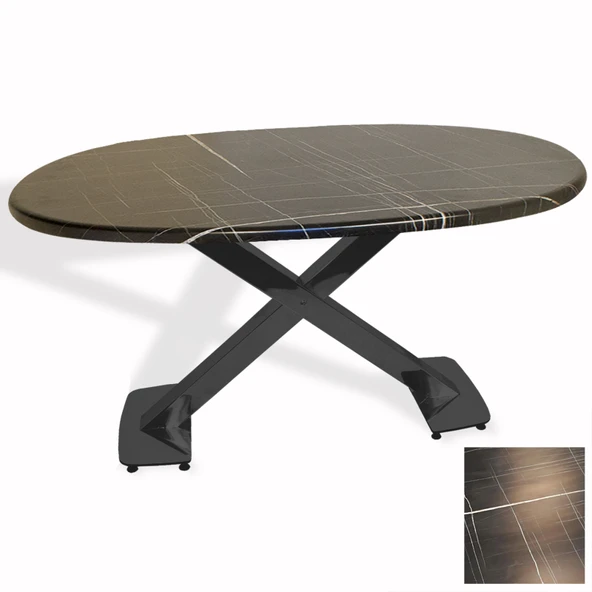 İks Masa ESB Oval (94x146 - Werzalit, Allzalit yada Wermodin Tabla) - Palazzo ürün görseli 1