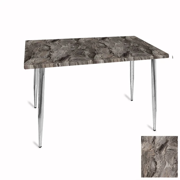 Manolya Mutfak Masası 80x120 Kromnikel (Werzalit, Wermodin ve Allzalit Tabla) - Sydney ürün görseli 1