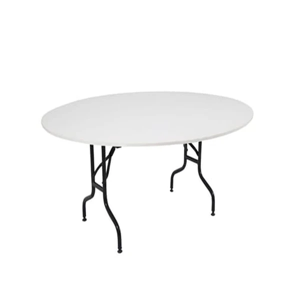 Düğün Salonu  Masası Katlanabilir MDF Tabla Masa Yuvarlak 160 cm ürün görseli 1
