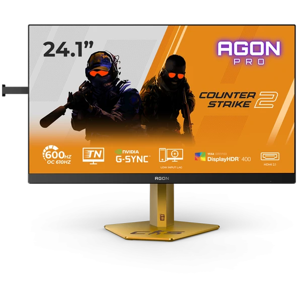 AOC AGON CS24A 24.1" 610Hz(O.C.) 0.3ms HDMI DP G-Sync HDR400 Pivot FHD Ultra Fast TN Counter-Strike 2 Edition Gaming Monitör ürün görseli 1
