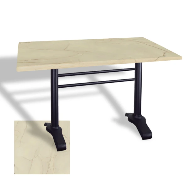 Çipa 3010 Döküm Ayak Masa 80x120 cm - (Werzalit, Wermodin ve Allzalit Tabla) - Golden Marble ürün görseli 1