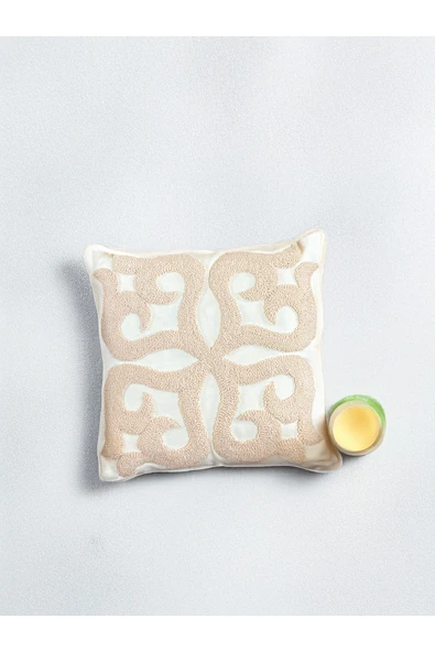 Medi Home Dekoratif Motifli El Yapımı Panç Kırlent Kılıfı - Resim 2