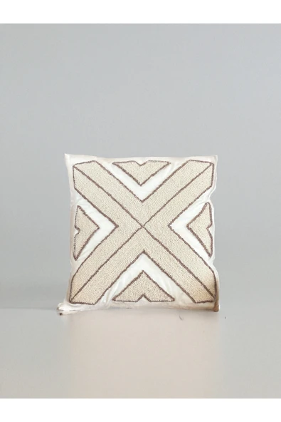 Medi Home Dekoratif Motifli El Yapımı Panç Kırlent Kılıfı ürün görseli 1