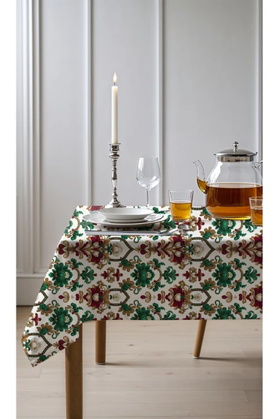 Medi Home Exclusive Series Sapphıre Kadife Dokulu Dertsiz Masa Örtüsü ürün görseli 1