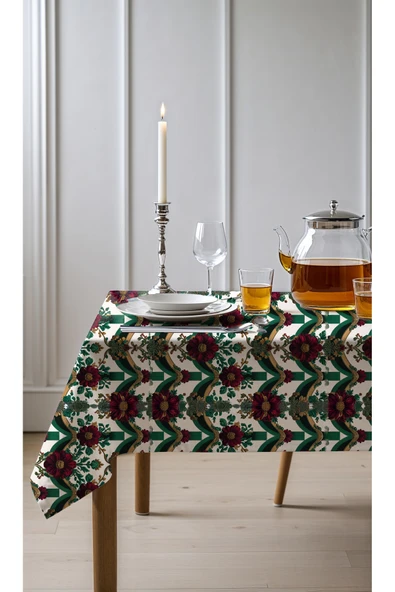 Medi Home Exclusive Series Even Kadife Dokulu Dertsiz Masa Örtüsü ürün görseli 1