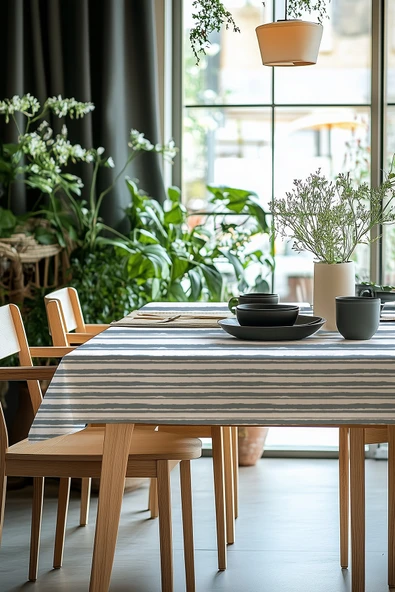 Medi Home Casual Series Dertsiz Leke Tutmaz Masa Örtüsü - Resim 10