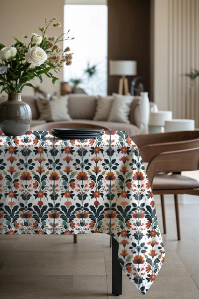 Medi Home Exclusive Series Florıda Kadife Dokulu Dertsiz Masa Örtüsü - Resim 2