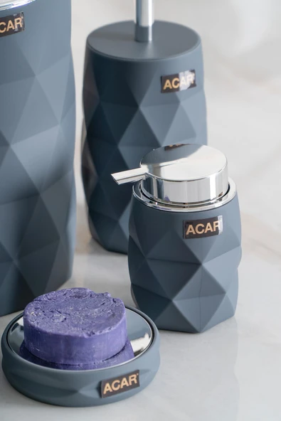 Acar AKR-06468/8 Astoria 5 Parça Banyo Seti - Gri - Resim 2