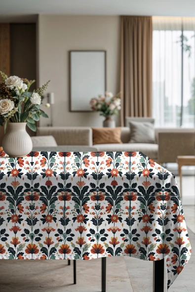 Medi Home Exclusive Series Florıda Kadife Dokulu Dertsiz Masa Örtüsü - Resim 3