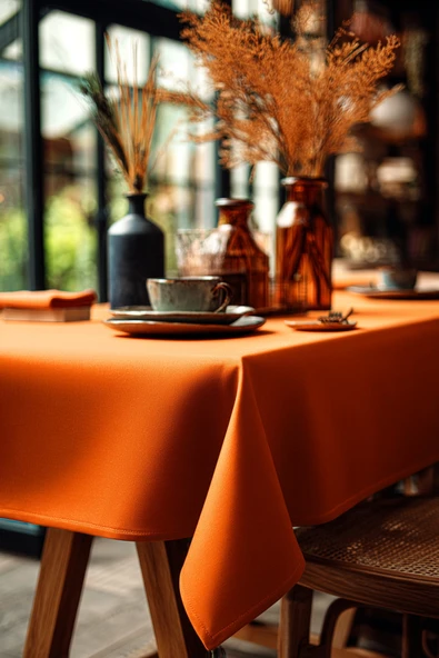 Medi Home Casual Series Dertsiz Leke Tutmaz Masa Örtüsü - Resim 4