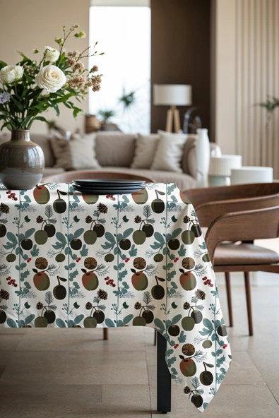 Medi Home Exclusive Series Radı Kadife Dokulu Dertsiz Masa Örtüsü - Resim 2